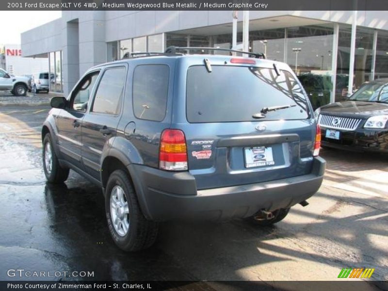 Medium Wedgewood Blue Metallic / Medium Graphite Grey 2001 Ford Escape XLT V6 4WD