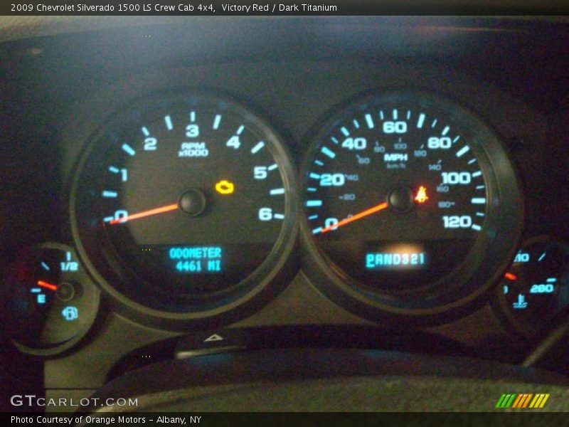 Victory Red / Dark Titanium 2009 Chevrolet Silverado 1500 LS Crew Cab 4x4