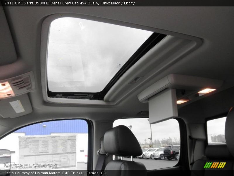 Sunroof of 2011 Sierra 3500HD Denali Crew Cab 4x4 Dually
