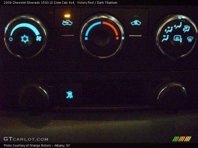 Victory Red / Dark Titanium 2009 Chevrolet Silverado 1500 LS Crew Cab 4x4