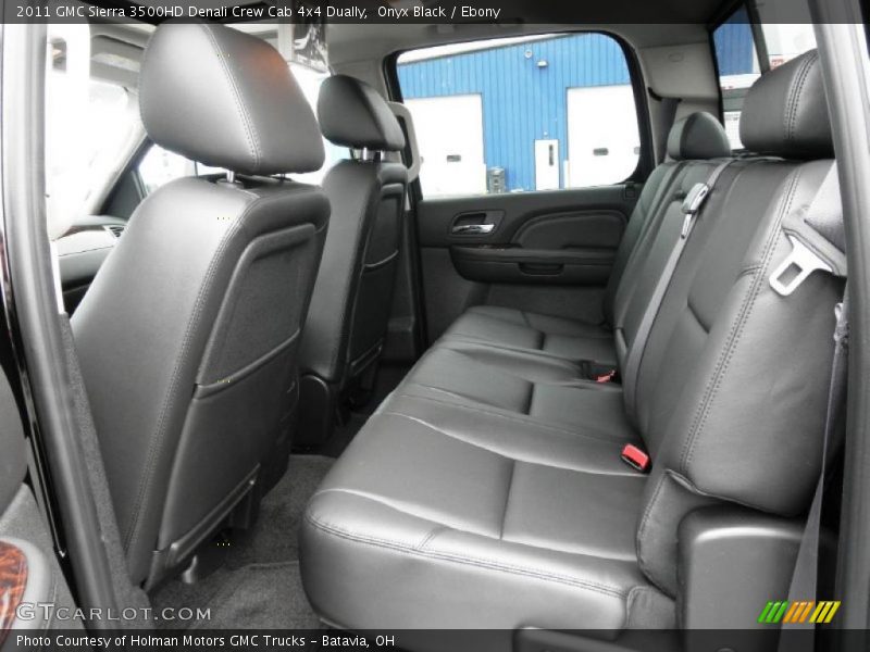  2011 Sierra 3500HD Denali Crew Cab 4x4 Dually Ebony Interior