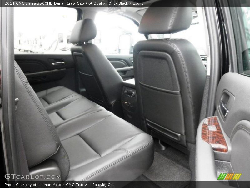  2011 Sierra 3500HD Denali Crew Cab 4x4 Dually Ebony Interior