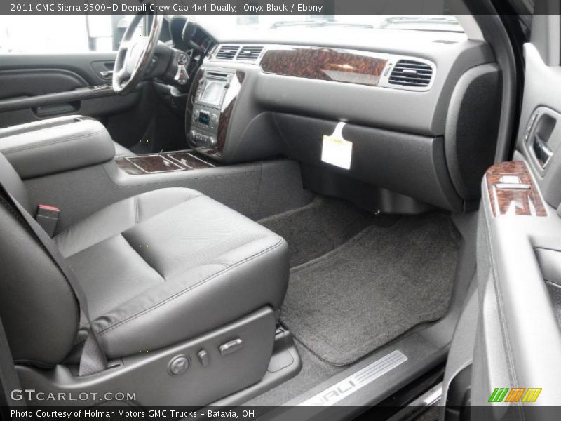  2011 Sierra 3500HD Denali Crew Cab 4x4 Dually Ebony Interior