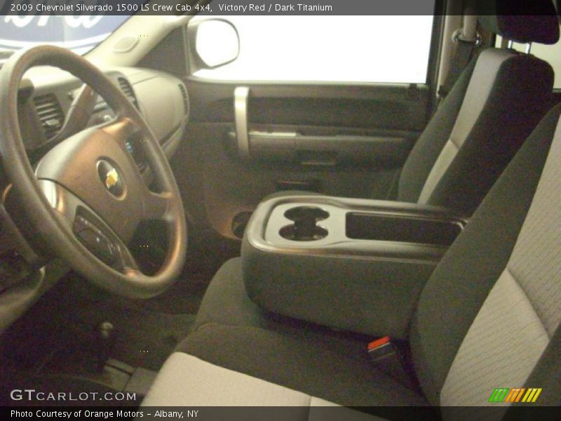 Victory Red / Dark Titanium 2009 Chevrolet Silverado 1500 LS Crew Cab 4x4