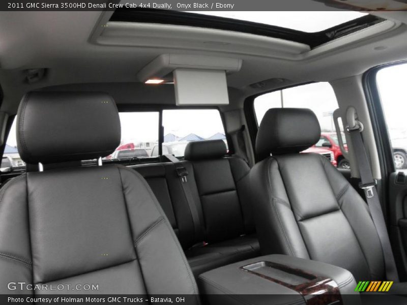  2011 Sierra 3500HD Denali Crew Cab 4x4 Dually Ebony Interior