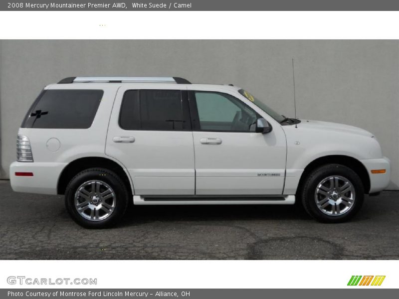 White Suede / Camel 2008 Mercury Mountaineer Premier AWD