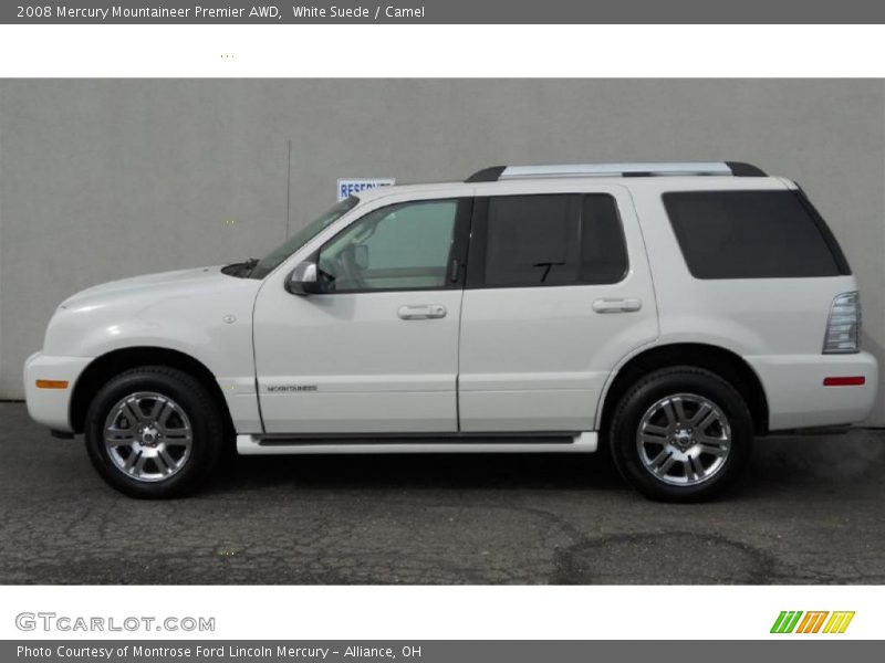 White Suede / Camel 2008 Mercury Mountaineer Premier AWD