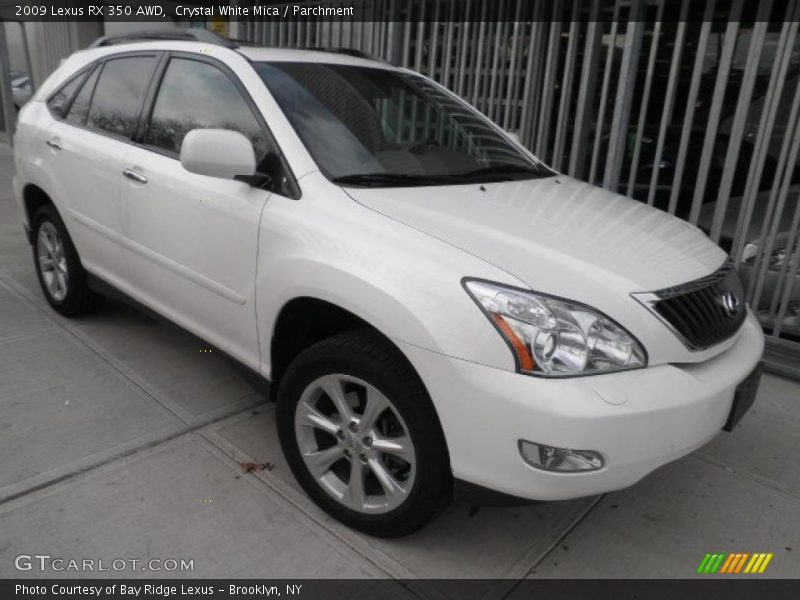 Crystal White Mica / Parchment 2009 Lexus RX 350 AWD