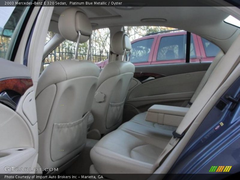 Platinum Blue Metallic / Oyster 2003 Mercedes-Benz E 320 Sedan