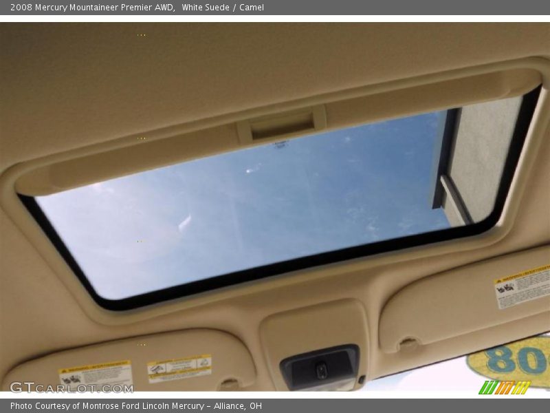White Suede / Camel 2008 Mercury Mountaineer Premier AWD