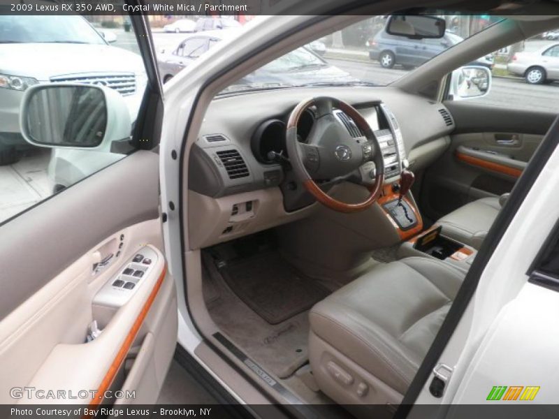 Crystal White Mica / Parchment 2009 Lexus RX 350 AWD