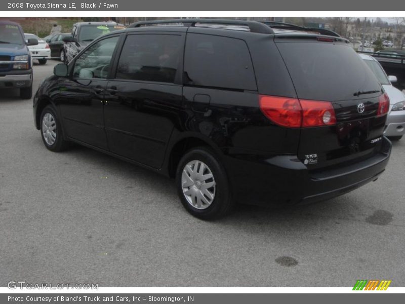Black / Fawn 2008 Toyota Sienna LE