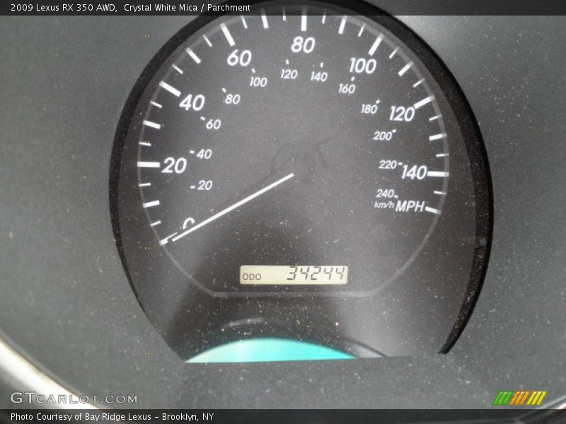 Crystal White Mica / Parchment 2009 Lexus RX 350 AWD