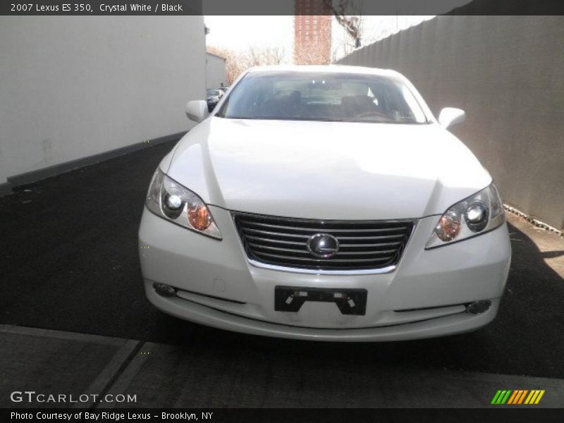 Crystal White / Black 2007 Lexus ES 350