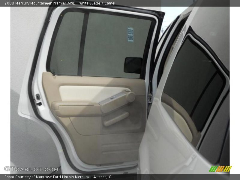 White Suede / Camel 2008 Mercury Mountaineer Premier AWD