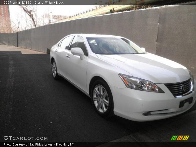 Crystal White / Black 2007 Lexus ES 350