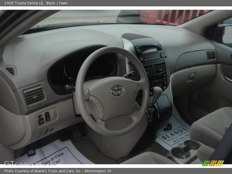 Black / Fawn 2008 Toyota Sienna LE