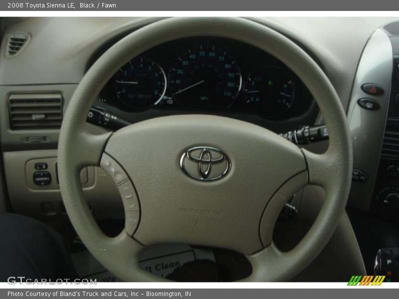 Black / Fawn 2008 Toyota Sienna LE