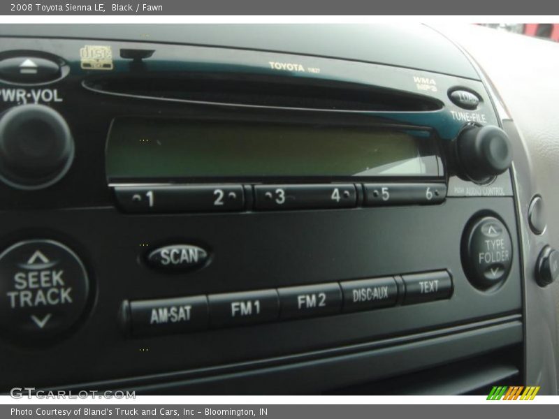 Black / Fawn 2008 Toyota Sienna LE