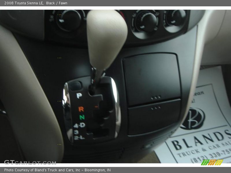 Black / Fawn 2008 Toyota Sienna LE