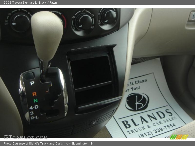 Black / Fawn 2008 Toyota Sienna LE