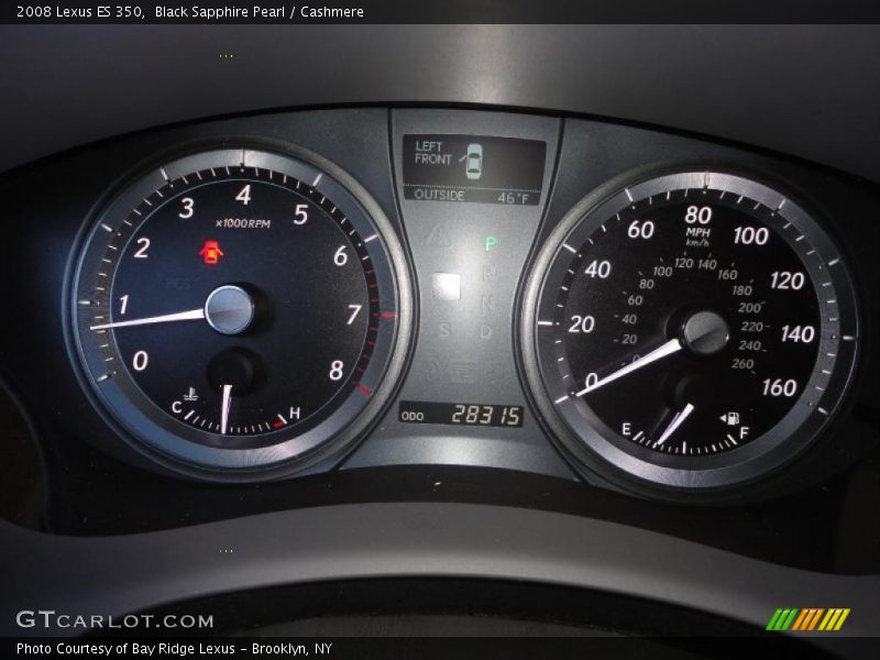 Black Sapphire Pearl / Cashmere 2008 Lexus ES 350