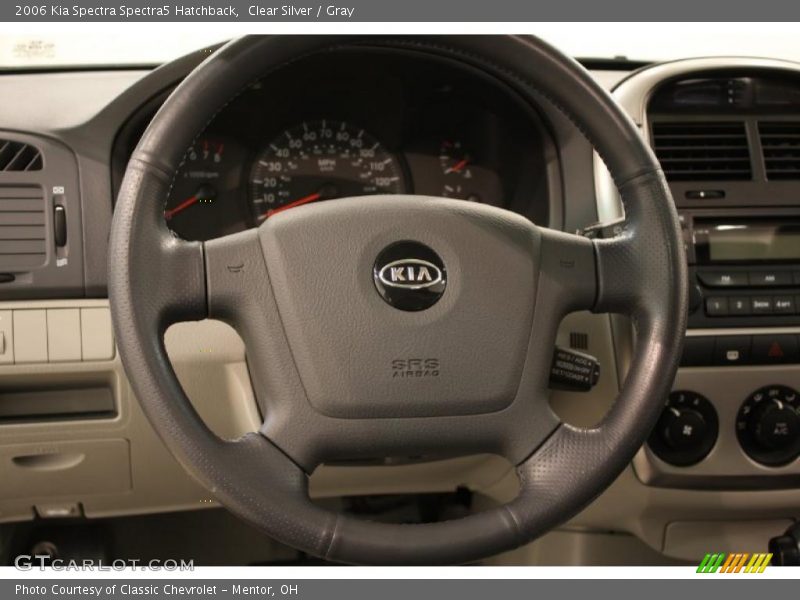 Clear Silver / Gray 2006 Kia Spectra Spectra5 Hatchback