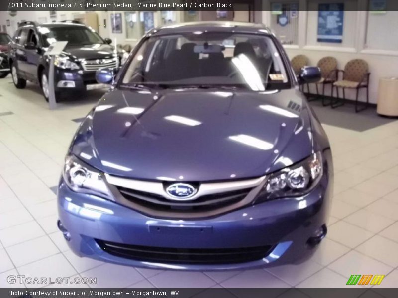 Marine Blue Pearl / Carbon Black 2011 Subaru Impreza 2.5i Premium Sedan