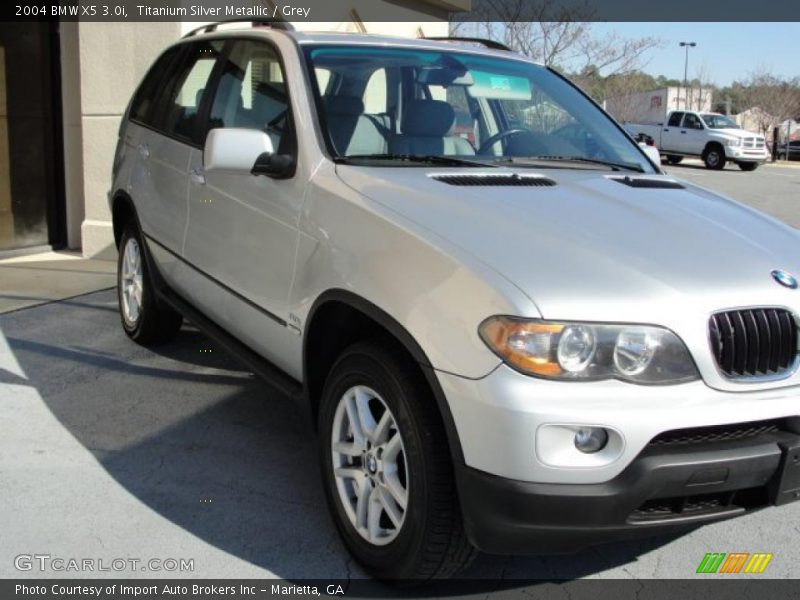 Titanium Silver Metallic / Grey 2004 BMW X5 3.0i