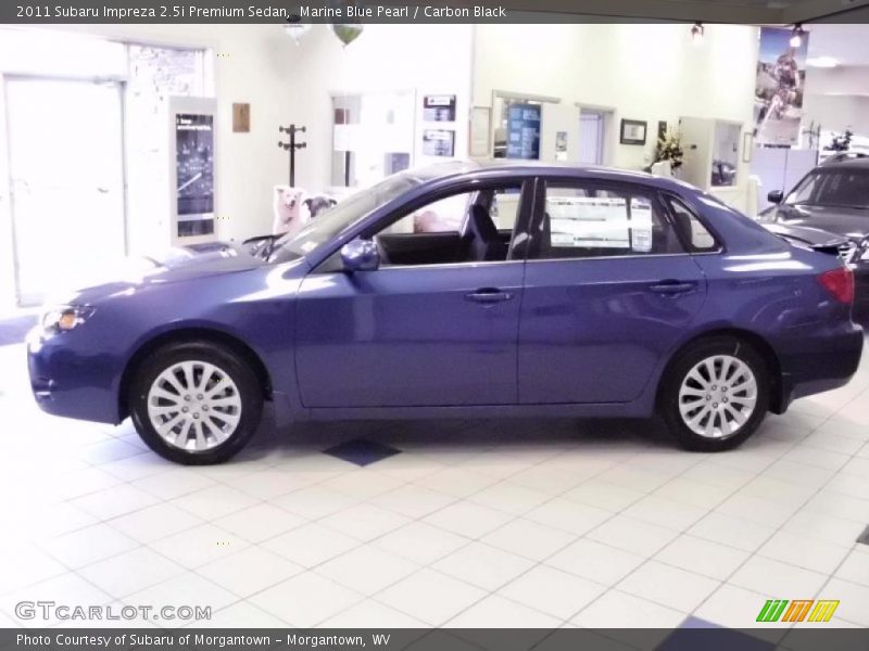 Marine Blue Pearl / Carbon Black 2011 Subaru Impreza 2.5i Premium Sedan