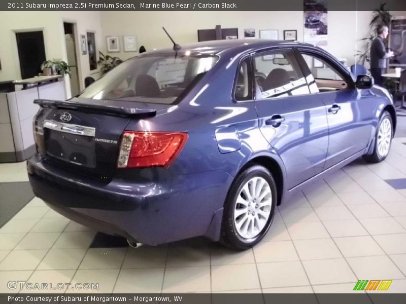 Marine Blue Pearl / Carbon Black 2011 Subaru Impreza 2.5i Premium Sedan