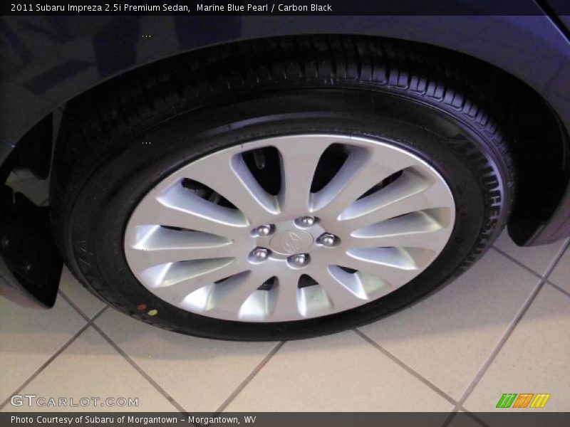 Marine Blue Pearl / Carbon Black 2011 Subaru Impreza 2.5i Premium Sedan