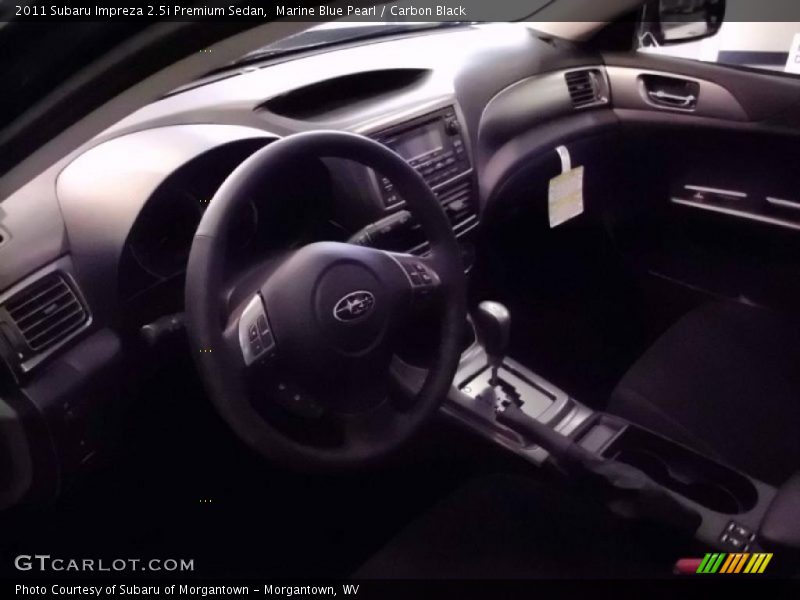 Marine Blue Pearl / Carbon Black 2011 Subaru Impreza 2.5i Premium Sedan
