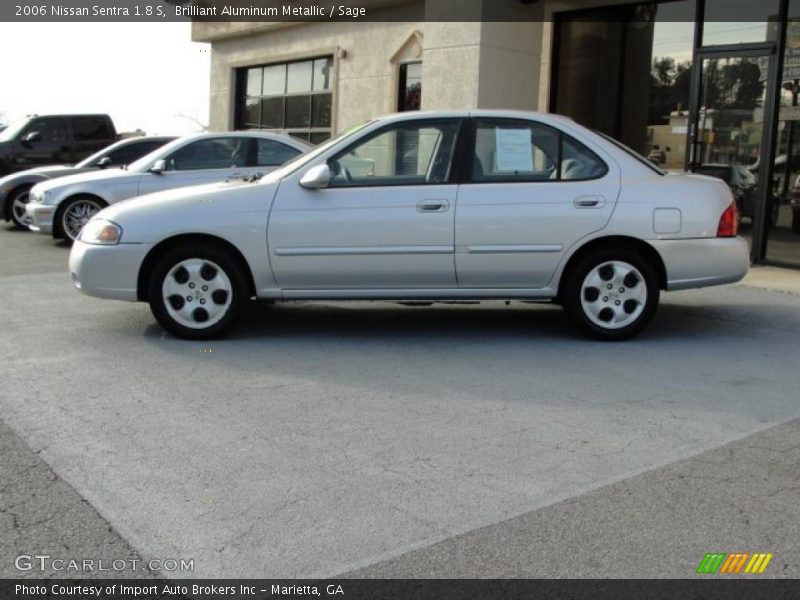 Brilliant Aluminum Metallic / Sage 2006 Nissan Sentra 1.8 S