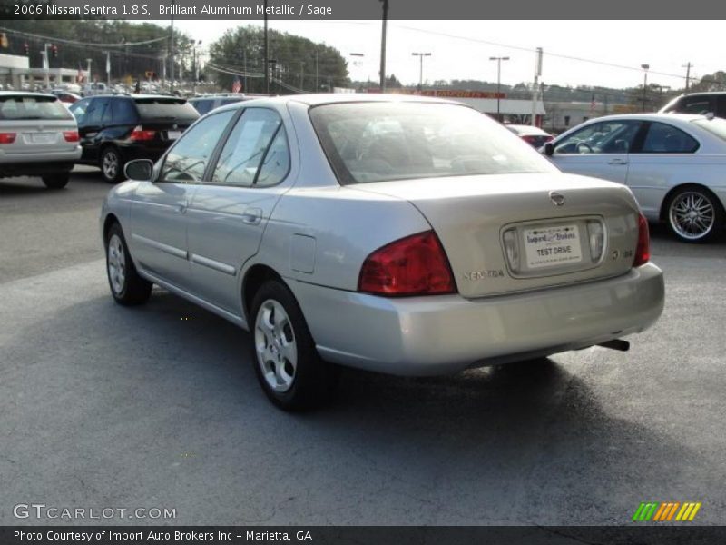 Brilliant Aluminum Metallic / Sage 2006 Nissan Sentra 1.8 S