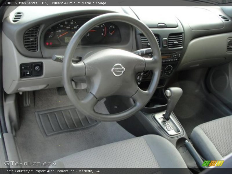 Brilliant Aluminum Metallic / Sage 2006 Nissan Sentra 1.8 S