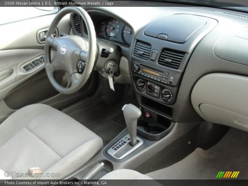 Brilliant Aluminum Metallic / Sage 2006 Nissan Sentra 1.8 S