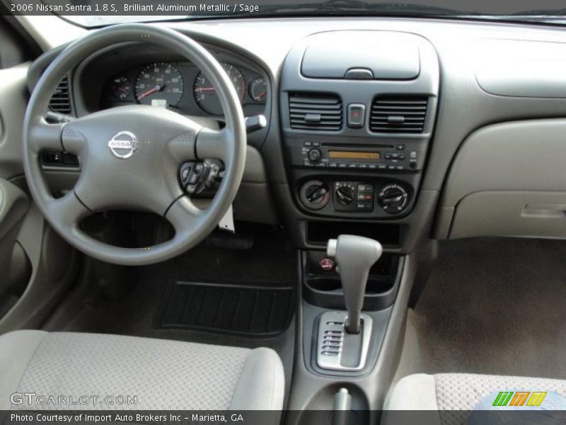 Brilliant Aluminum Metallic / Sage 2006 Nissan Sentra 1.8 S