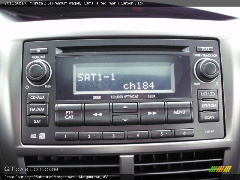 Controls of 2011 Impreza 2.5i Premium Wagon