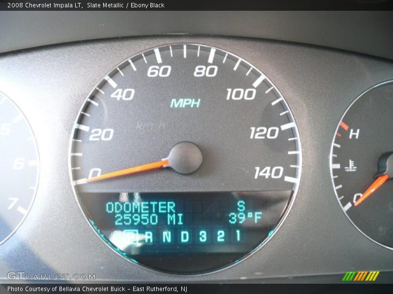 Slate Metallic / Ebony Black 2008 Chevrolet Impala LT