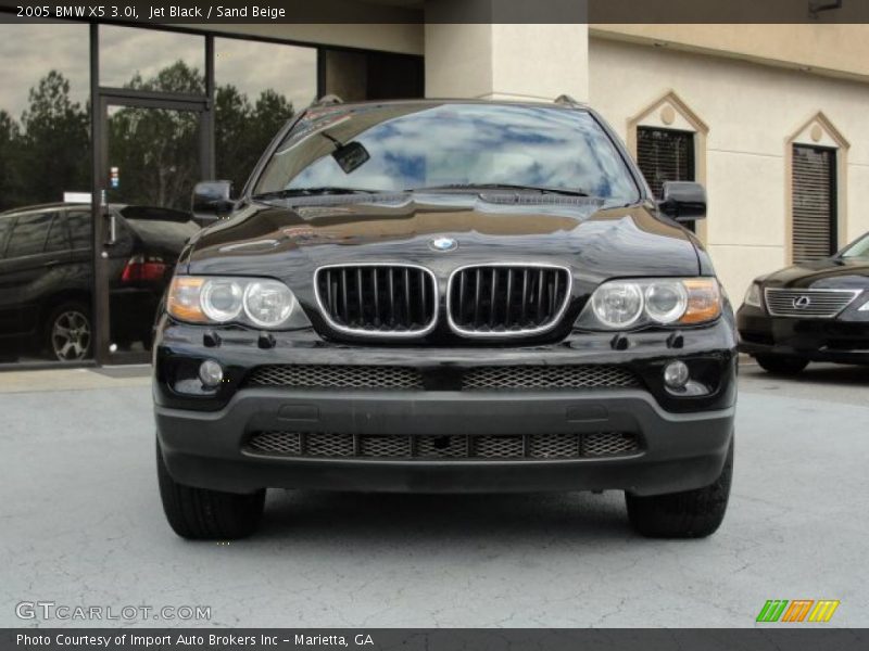 Jet Black / Sand Beige 2005 BMW X5 3.0i