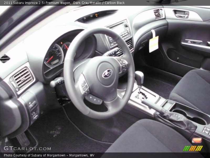 Carbon Black Interior - 2011 Impreza 2.5i Premium Wagon 