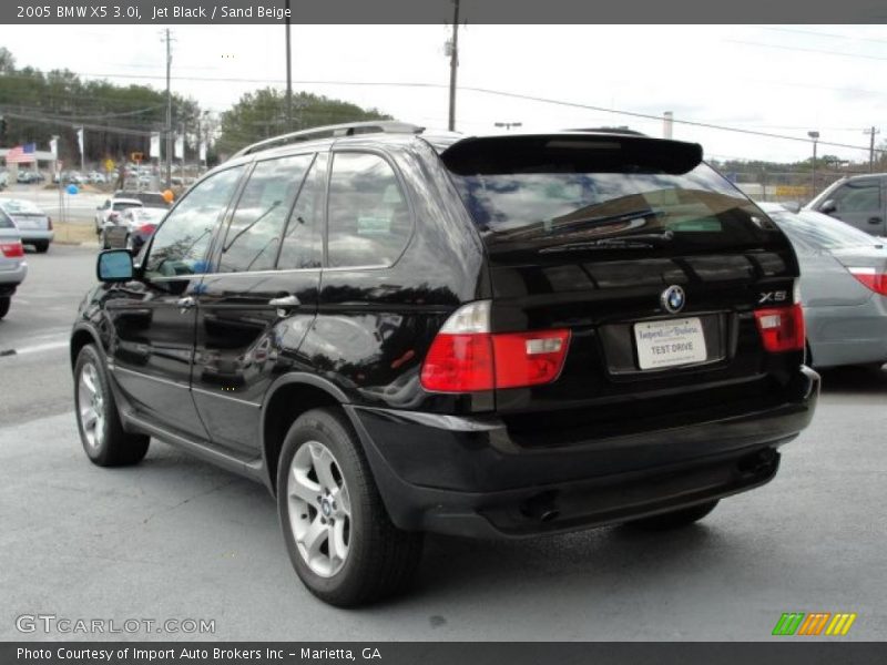 Jet Black / Sand Beige 2005 BMW X5 3.0i