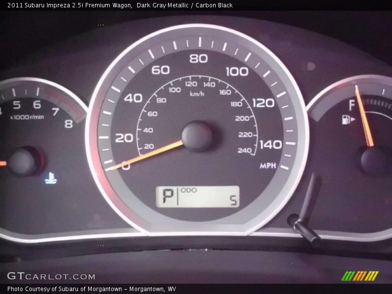  2011 Impreza 2.5i Premium Wagon 2.5i Premium Wagon Gauges