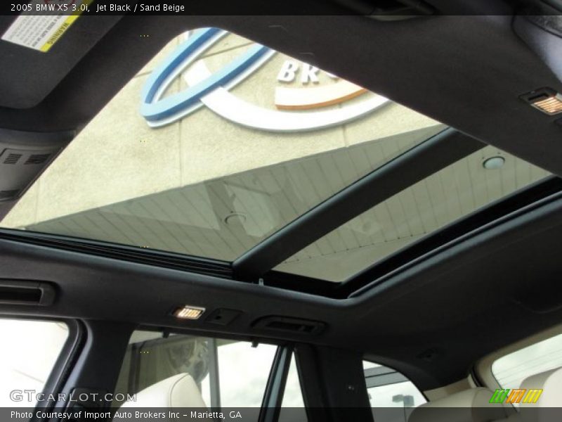 Jet Black / Sand Beige 2005 BMW X5 3.0i