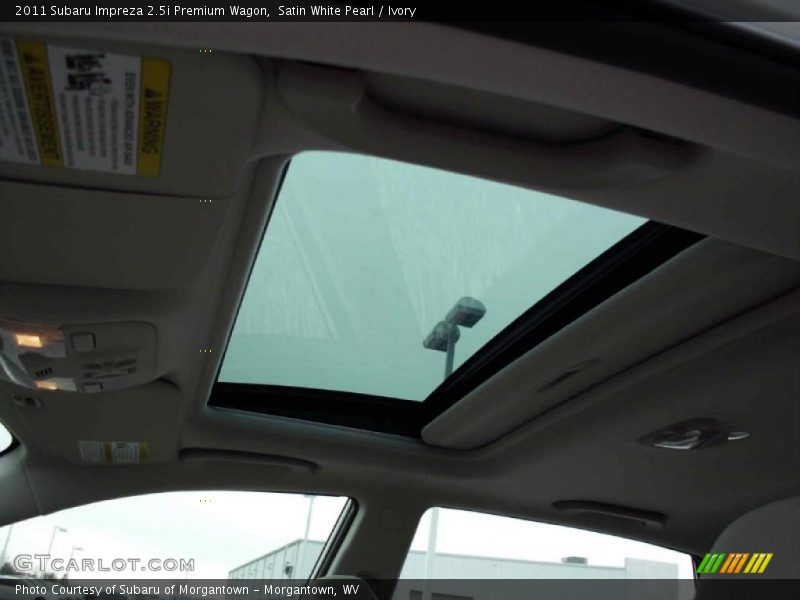 Sunroof of 2011 Impreza 2.5i Premium Wagon