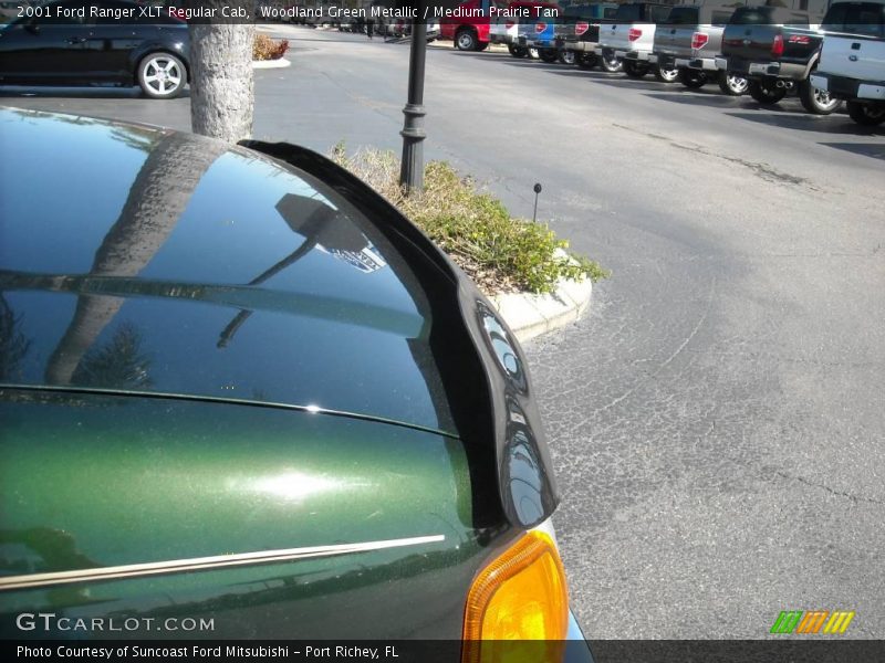 Woodland Green Metallic / Medium Prairie Tan 2001 Ford Ranger XLT Regular Cab