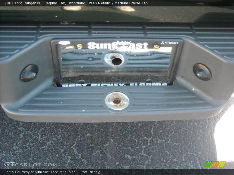 Woodland Green Metallic / Medium Prairie Tan 2001 Ford Ranger XLT Regular Cab