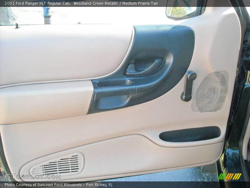 Woodland Green Metallic / Medium Prairie Tan 2001 Ford Ranger XLT Regular Cab