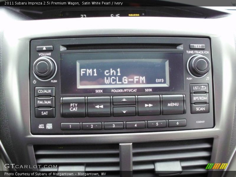 Controls of 2011 Impreza 2.5i Premium Wagon